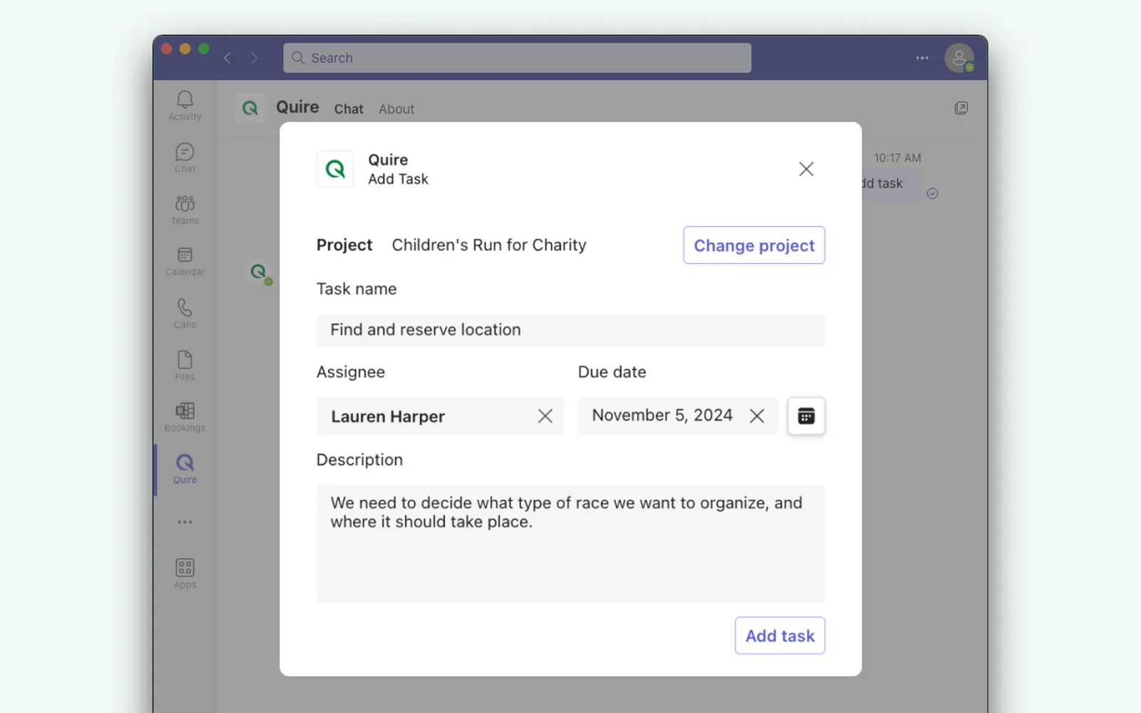 Quire — screenshot from the Microsoft Marketplace listing