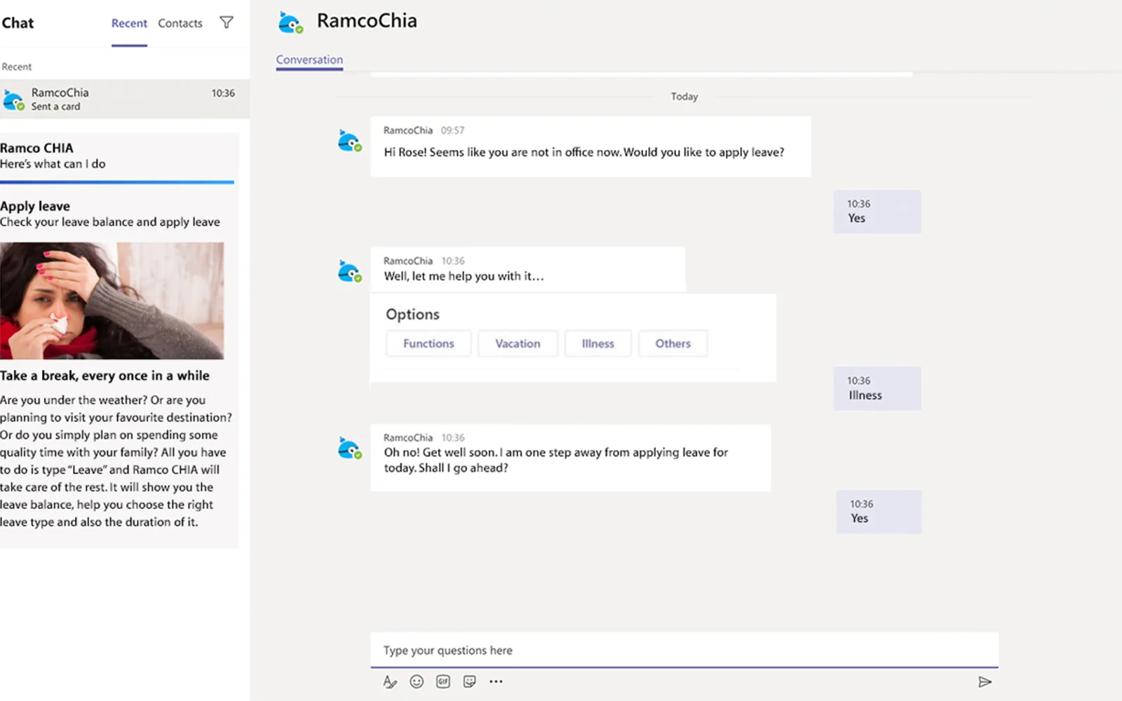 Ramco CHIA — screenshot from the Microsoft Marketplace listing