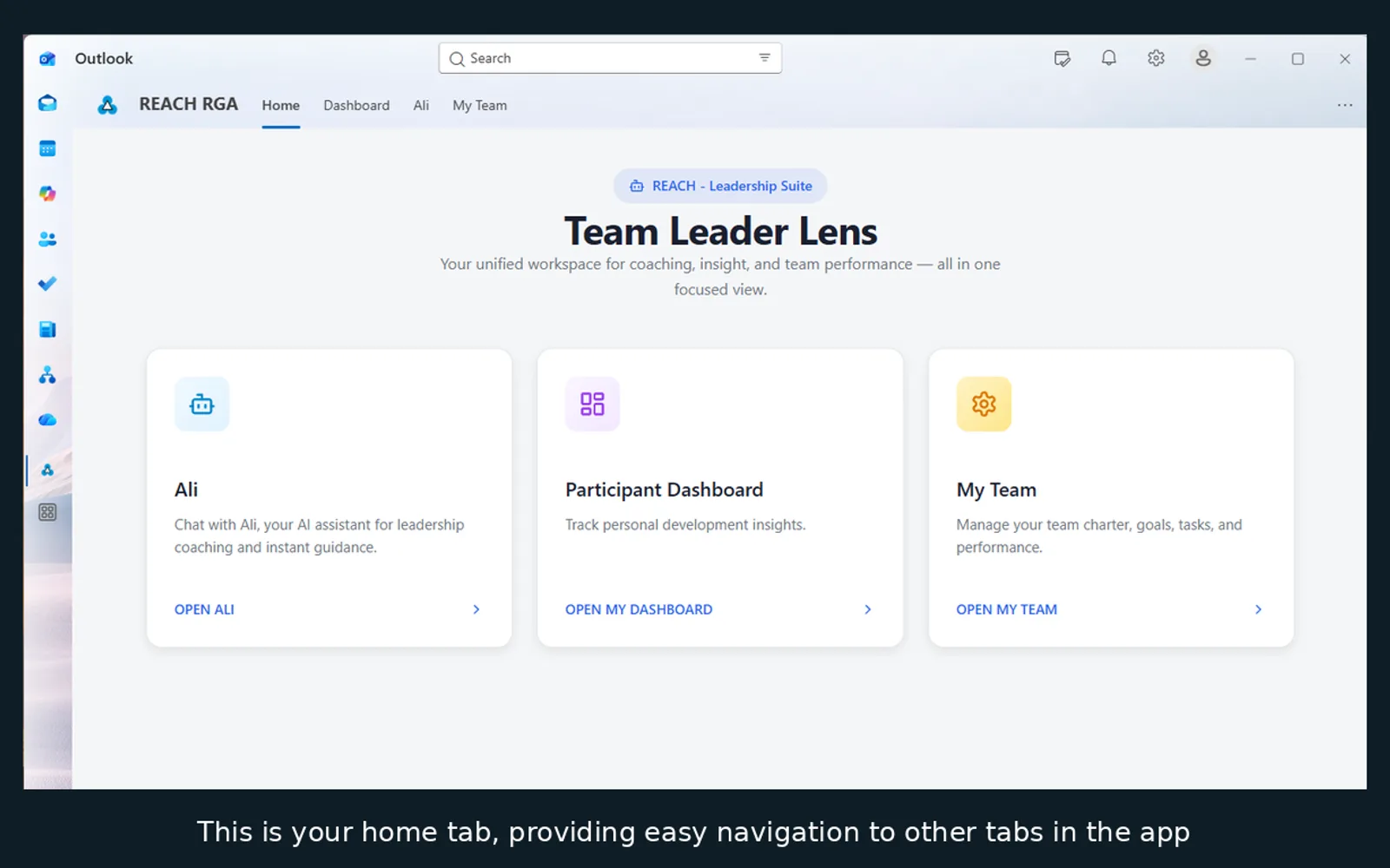 REACH RGA — screenshot from the Microsoft Marketplace listing
