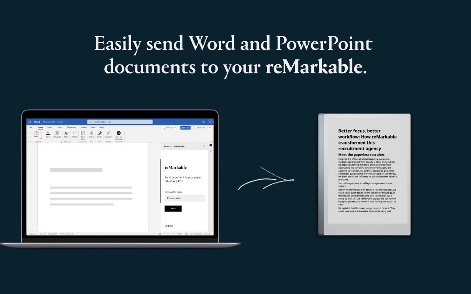 Read on reMarkable — screenshot from the Microsoft Marketplace listing