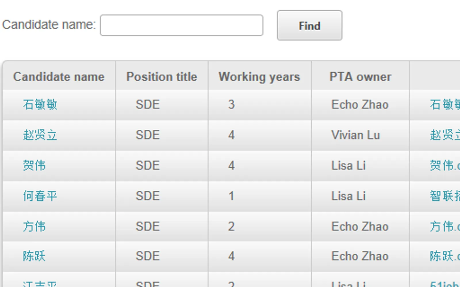 Recruiting Management System — screenshot from the Microsoft Marketplace listing