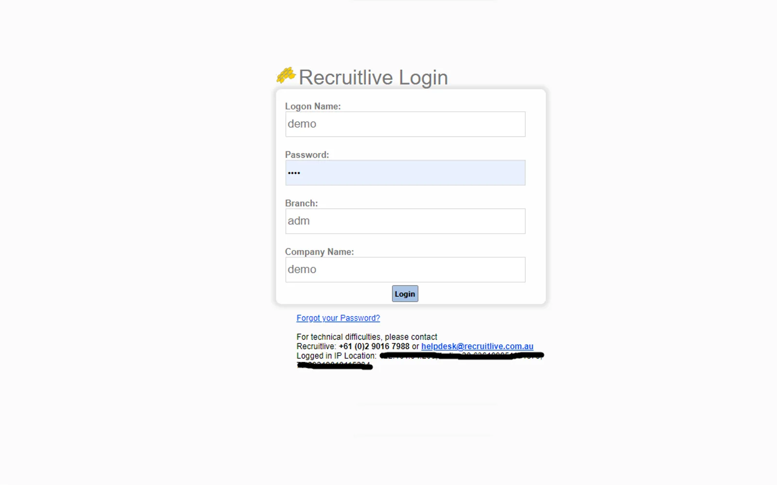 Recruitlive — screenshot from the Microsoft Marketplace listing