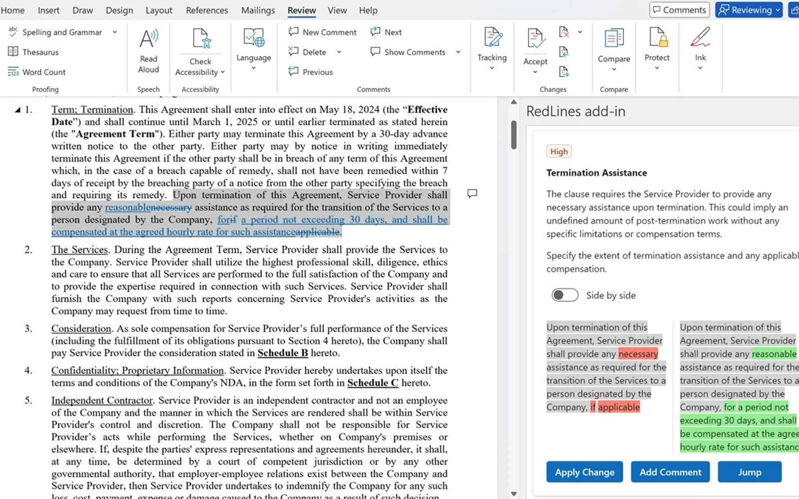 RedLines — screenshot from the Microsoft Marketplace listing