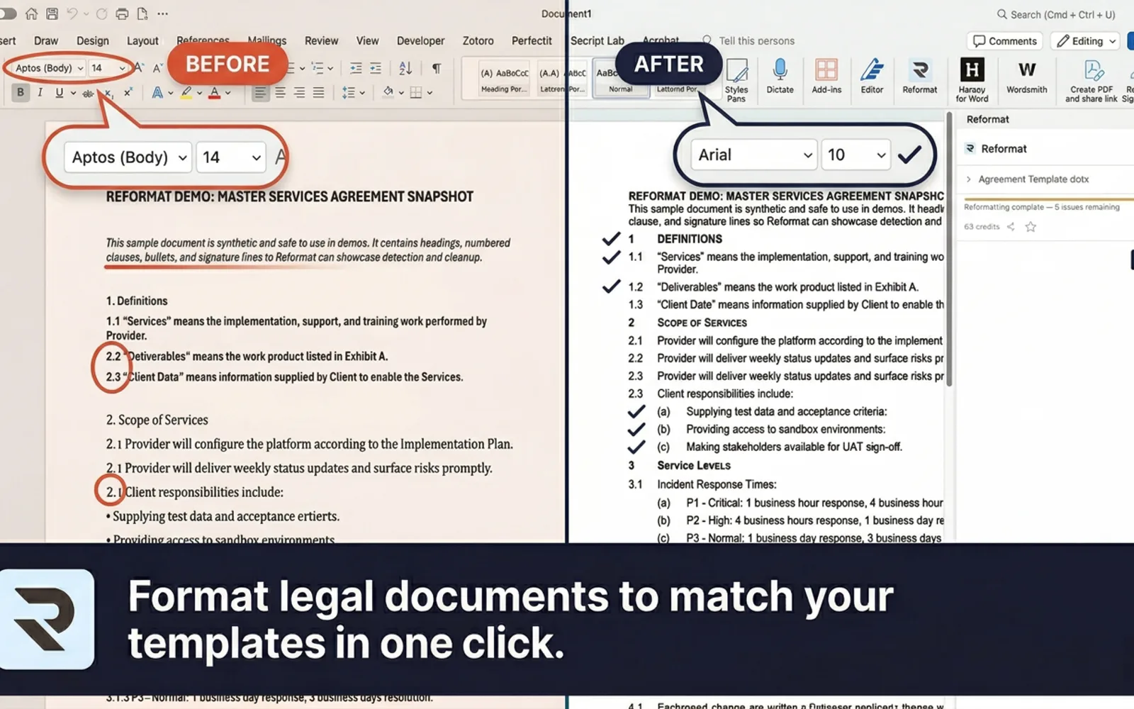 Reformat — screenshot from the Microsoft Marketplace listing