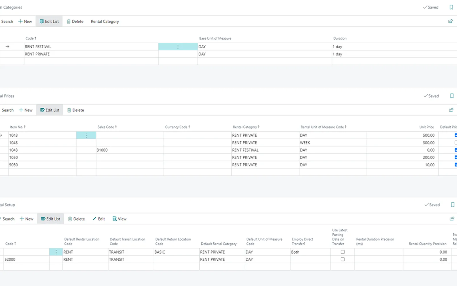 Rental Management — screenshot from the Microsoft Marketplace listing