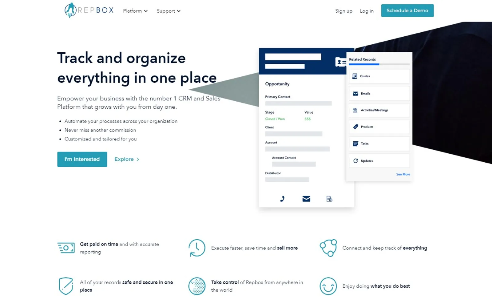 Repbox for Outlook — screenshot from the Microsoft Marketplace listing