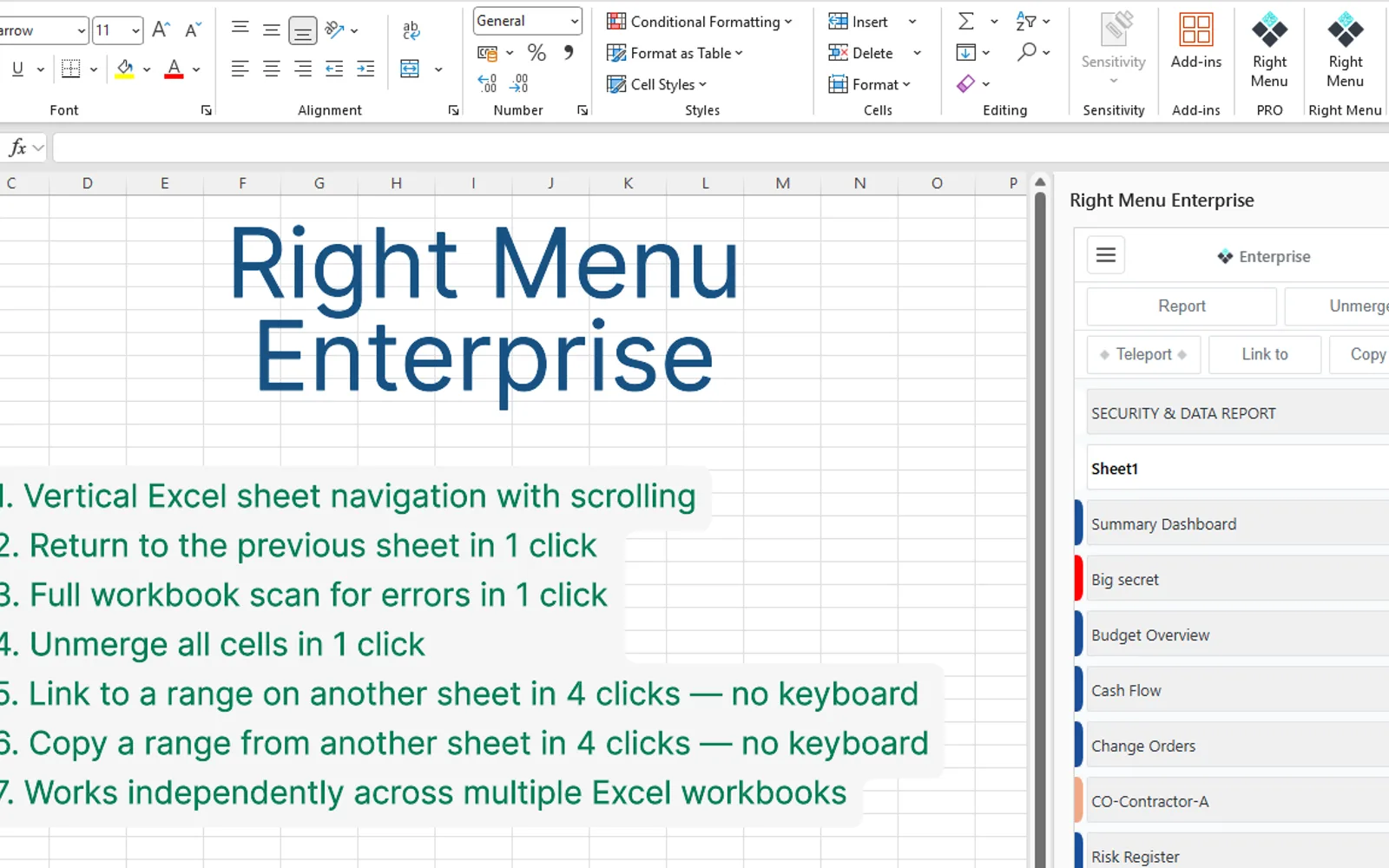 Right Menu Enterprise — screenshot from the Microsoft Marketplace listing