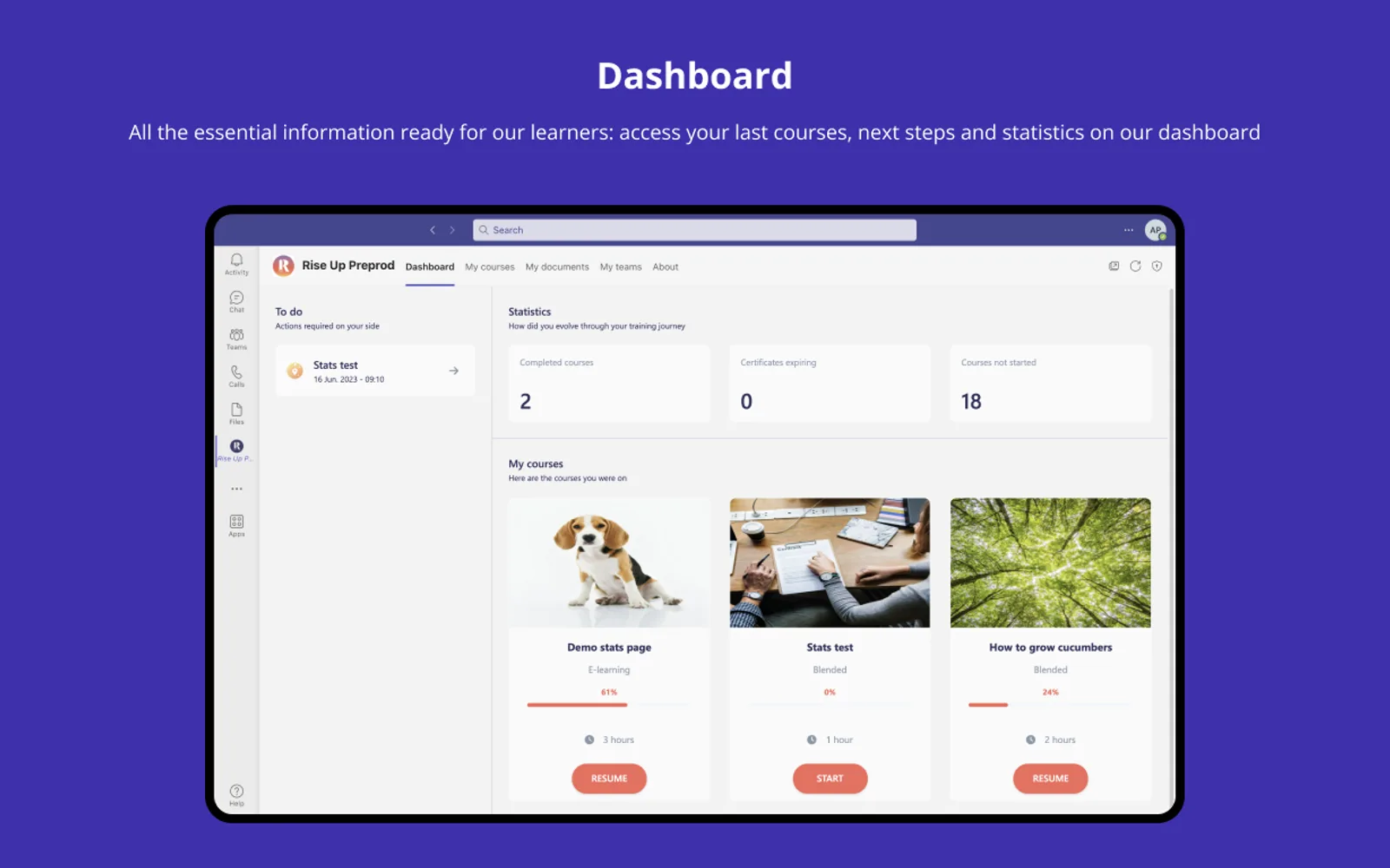 Rise Up — screenshot from the Microsoft Marketplace listing