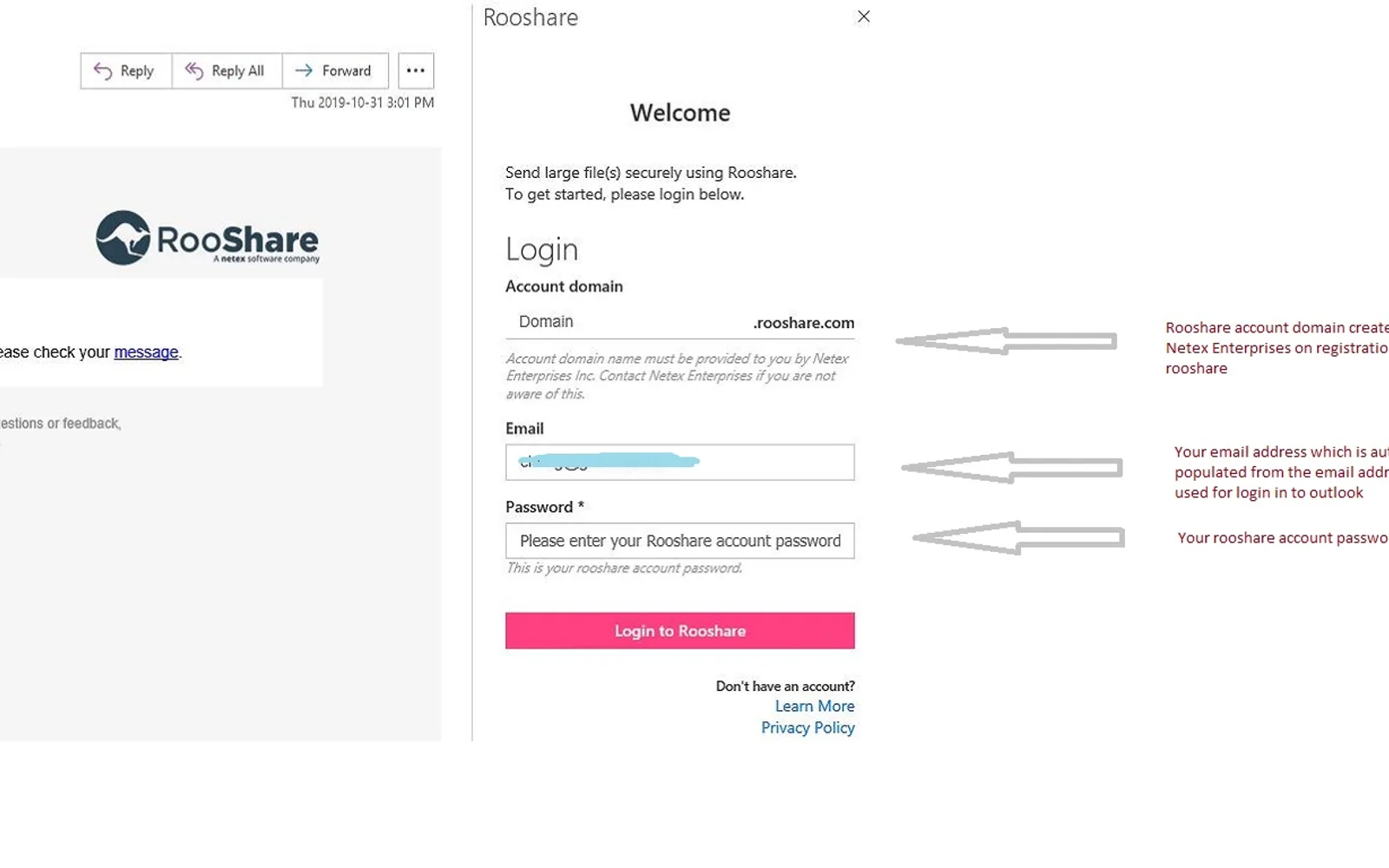 Rooshare — screenshot from the Microsoft Marketplace listing