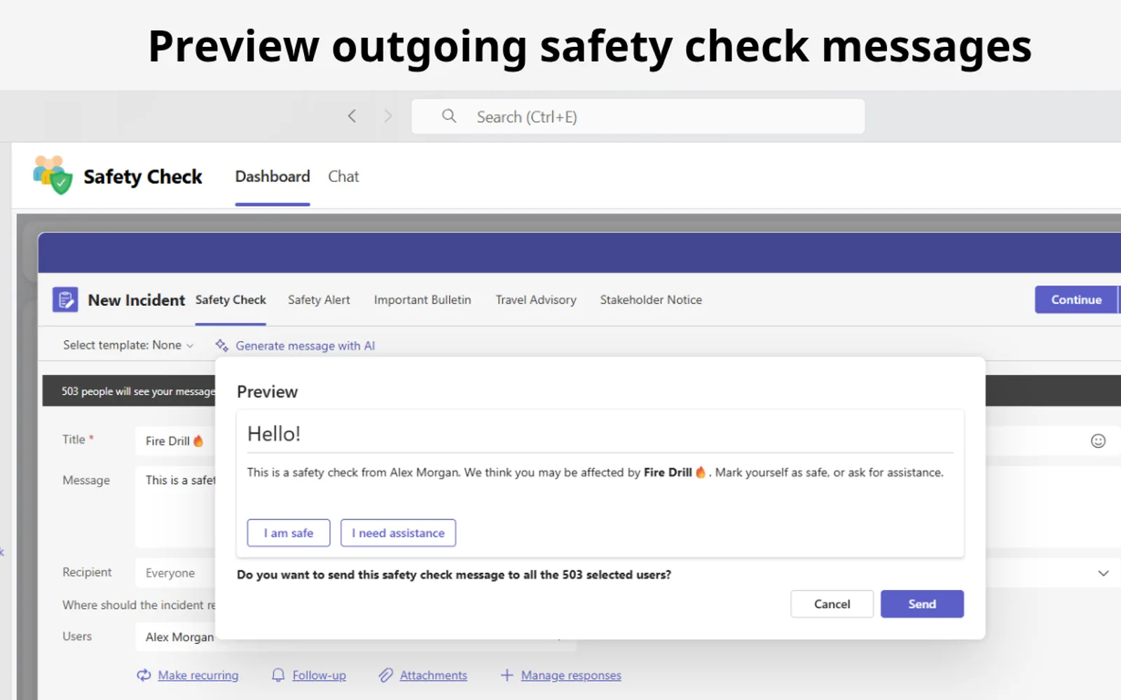 Safety Check — screenshot from the Microsoft Marketplace listing