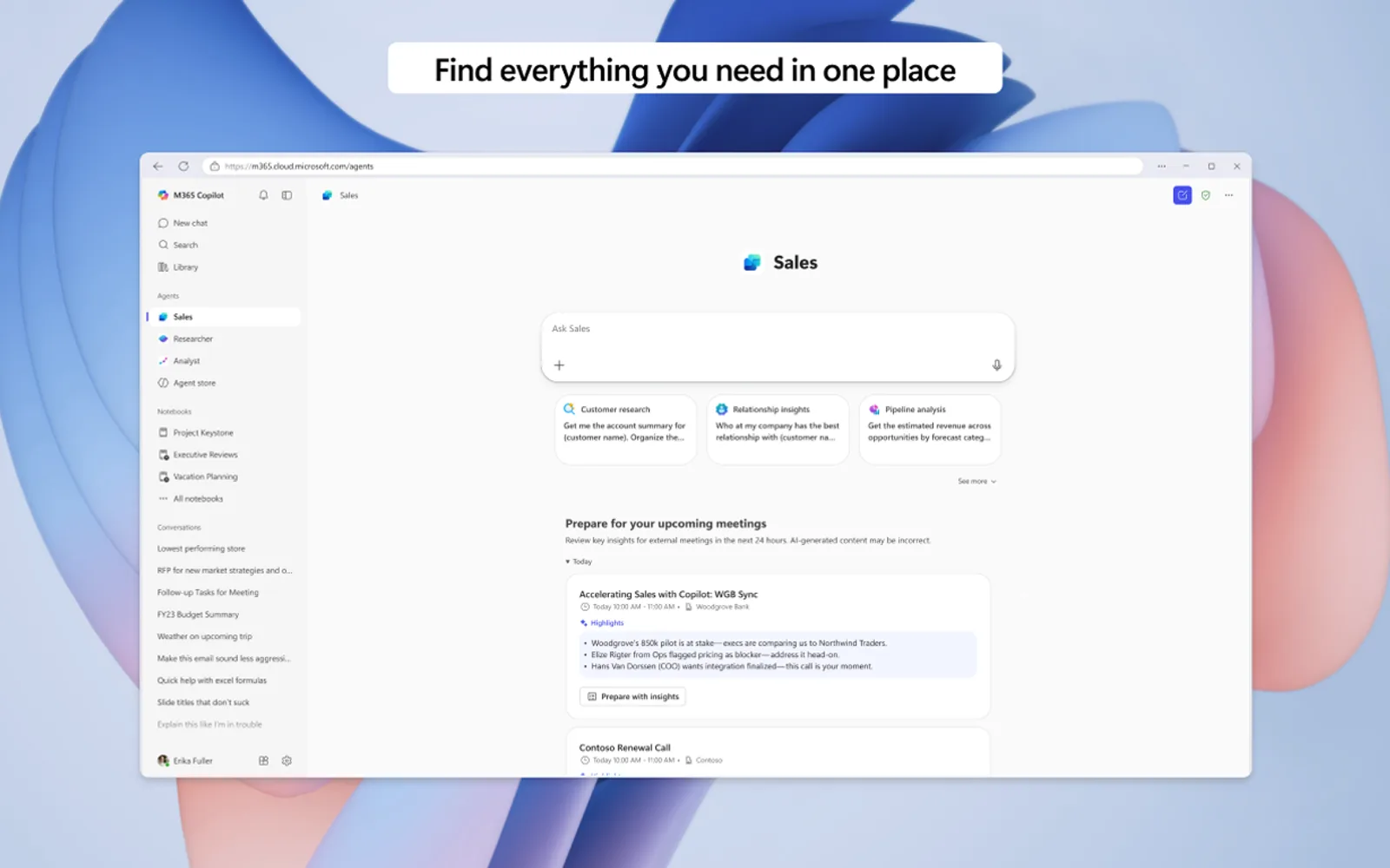 Sales — screenshot from the Microsoft Marketplace listing