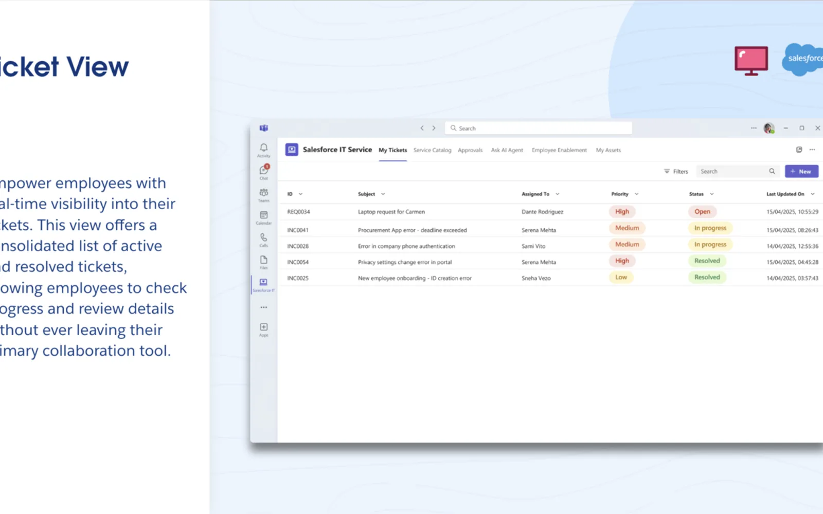 Salesforce IT Service — screenshot from the Microsoft Marketplace listing