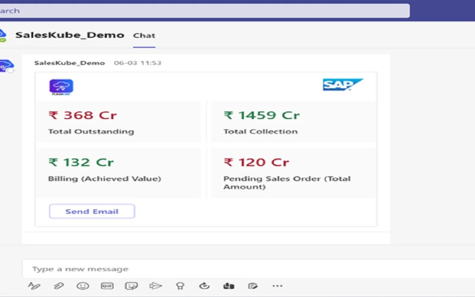 Saleskube — screenshot from the Microsoft Marketplace listing