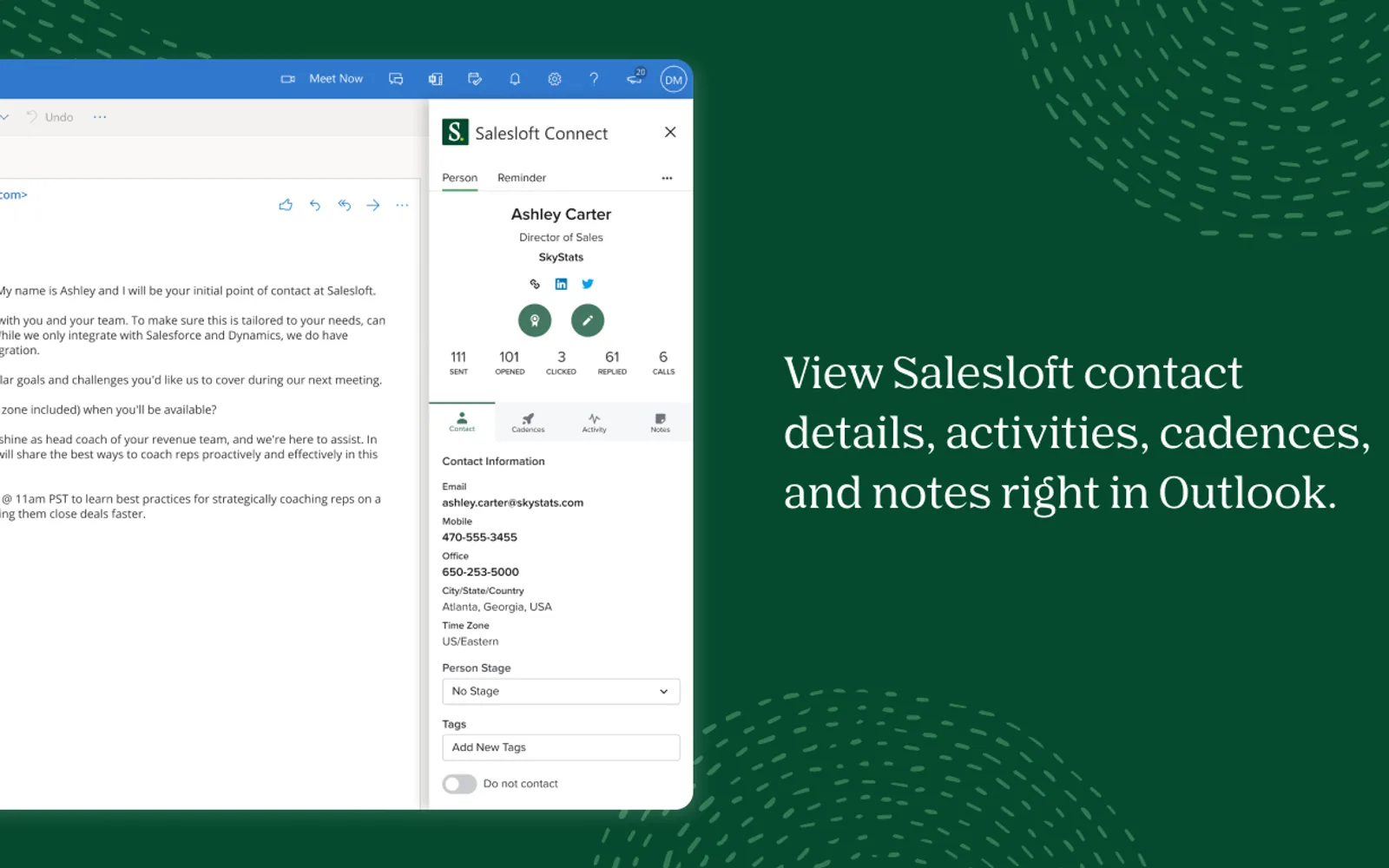 Salesloft Connect — screenshot from the Microsoft Marketplace listing
