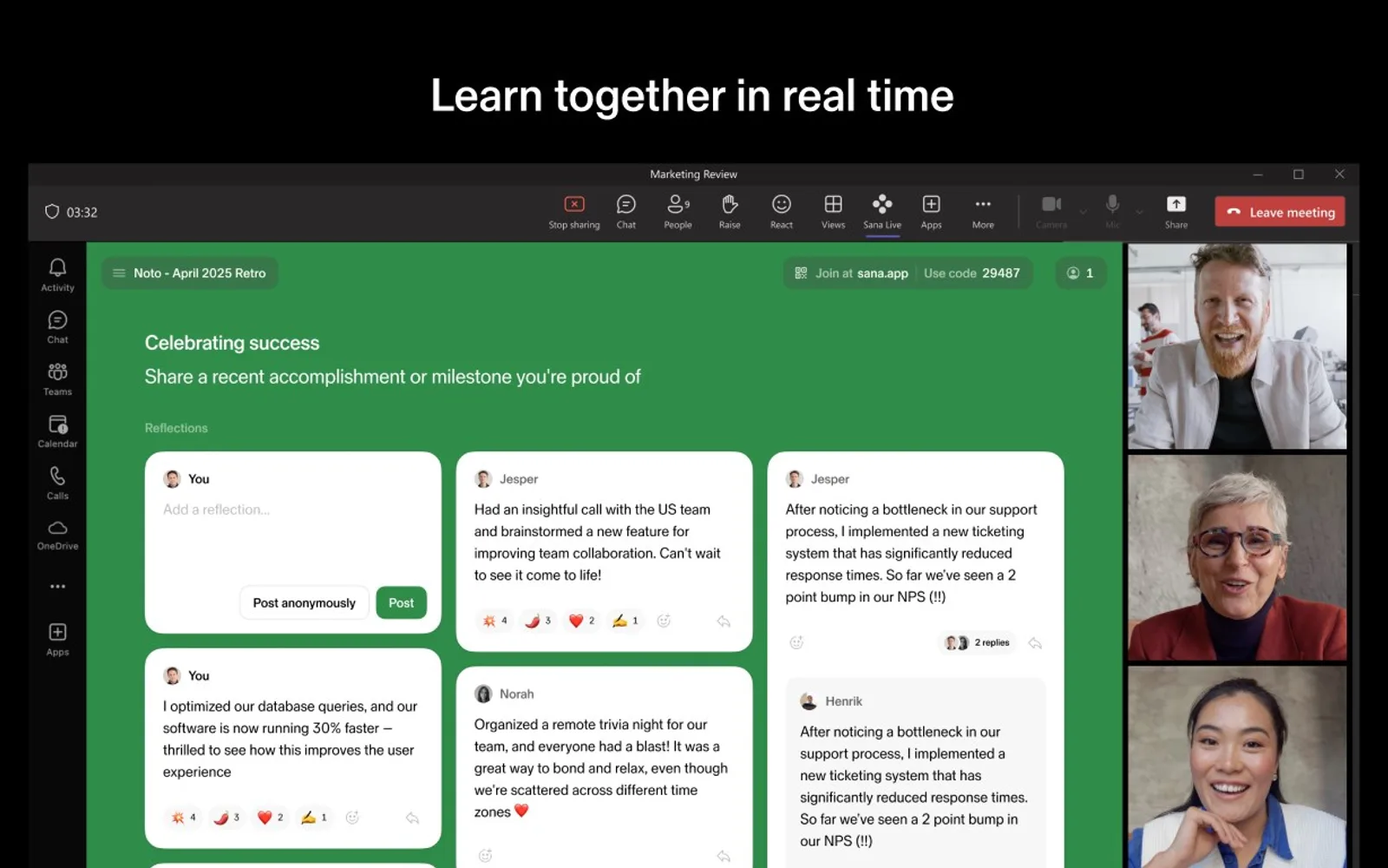 Sana Live — screenshot from the Microsoft Marketplace listing