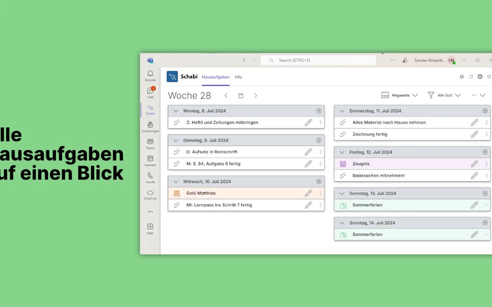 Schabi — screenshot from the Microsoft Marketplace listing