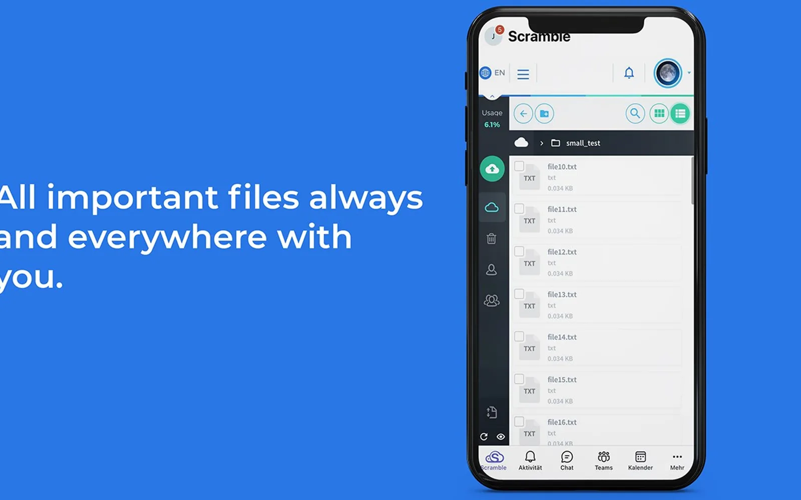 Scramble — screenshot from the Microsoft Marketplace listing