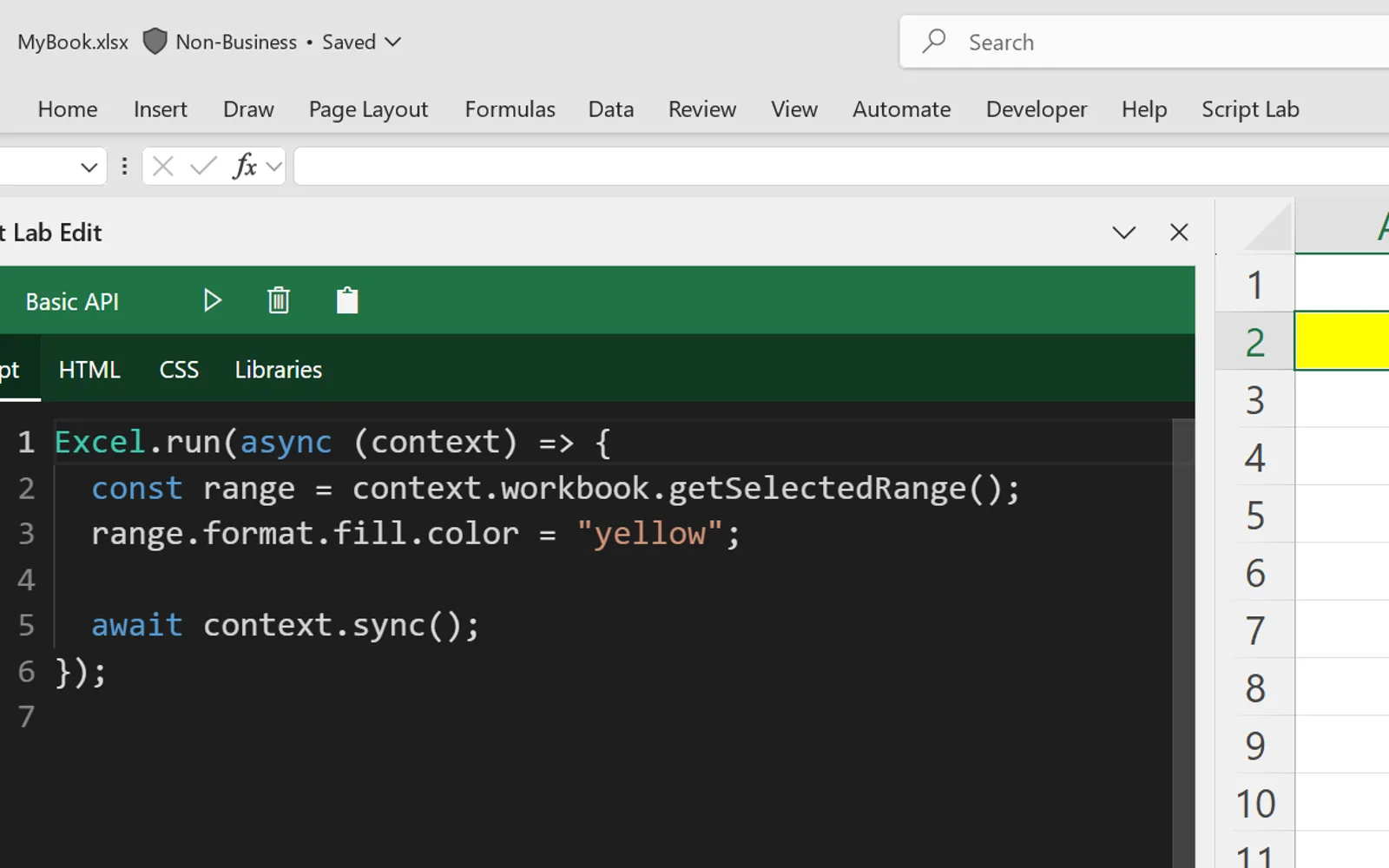 Script Lab Unity — screenshot from the Microsoft Marketplace listing