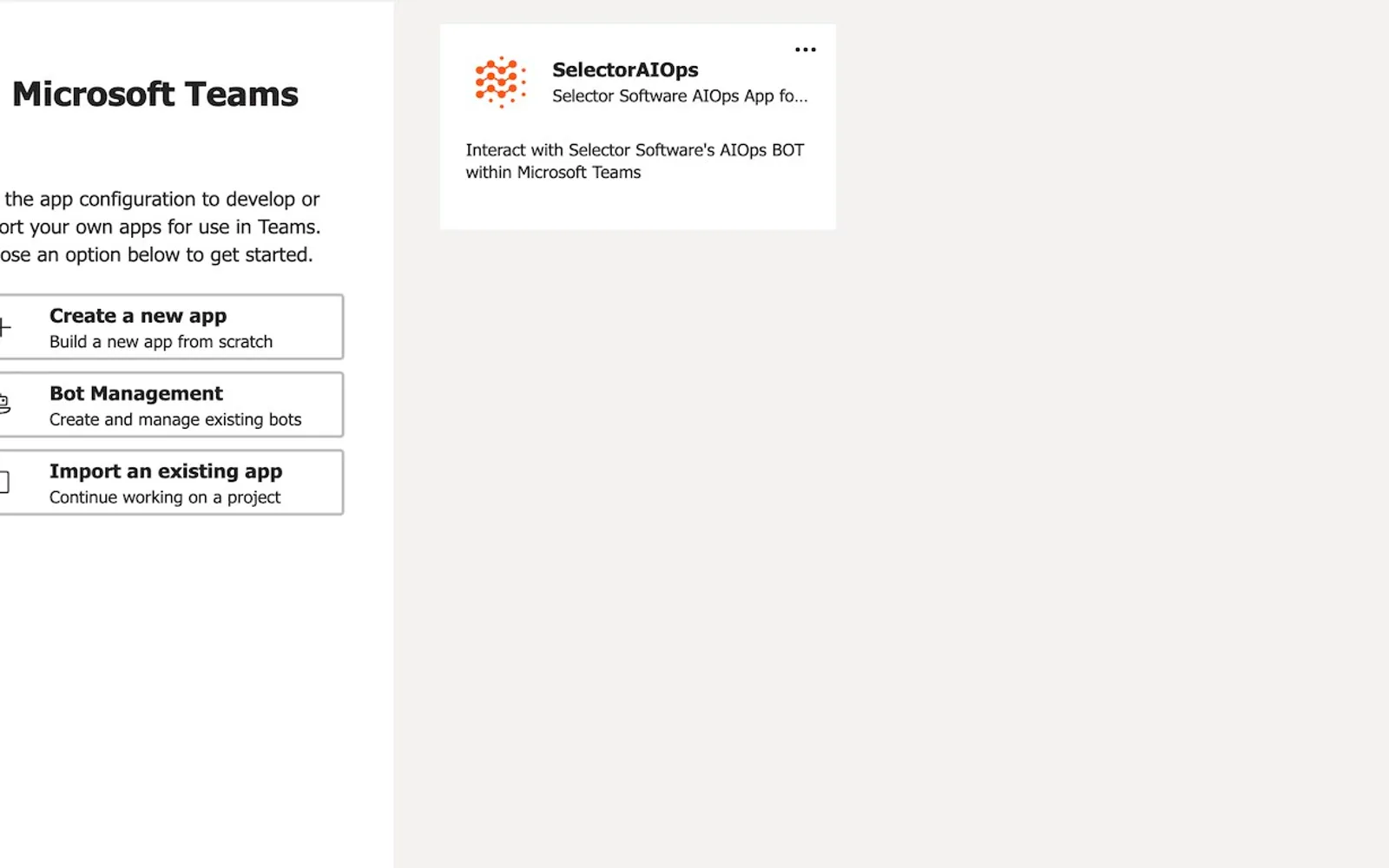 SelectorAIOps — screenshot from the Microsoft Marketplace listing