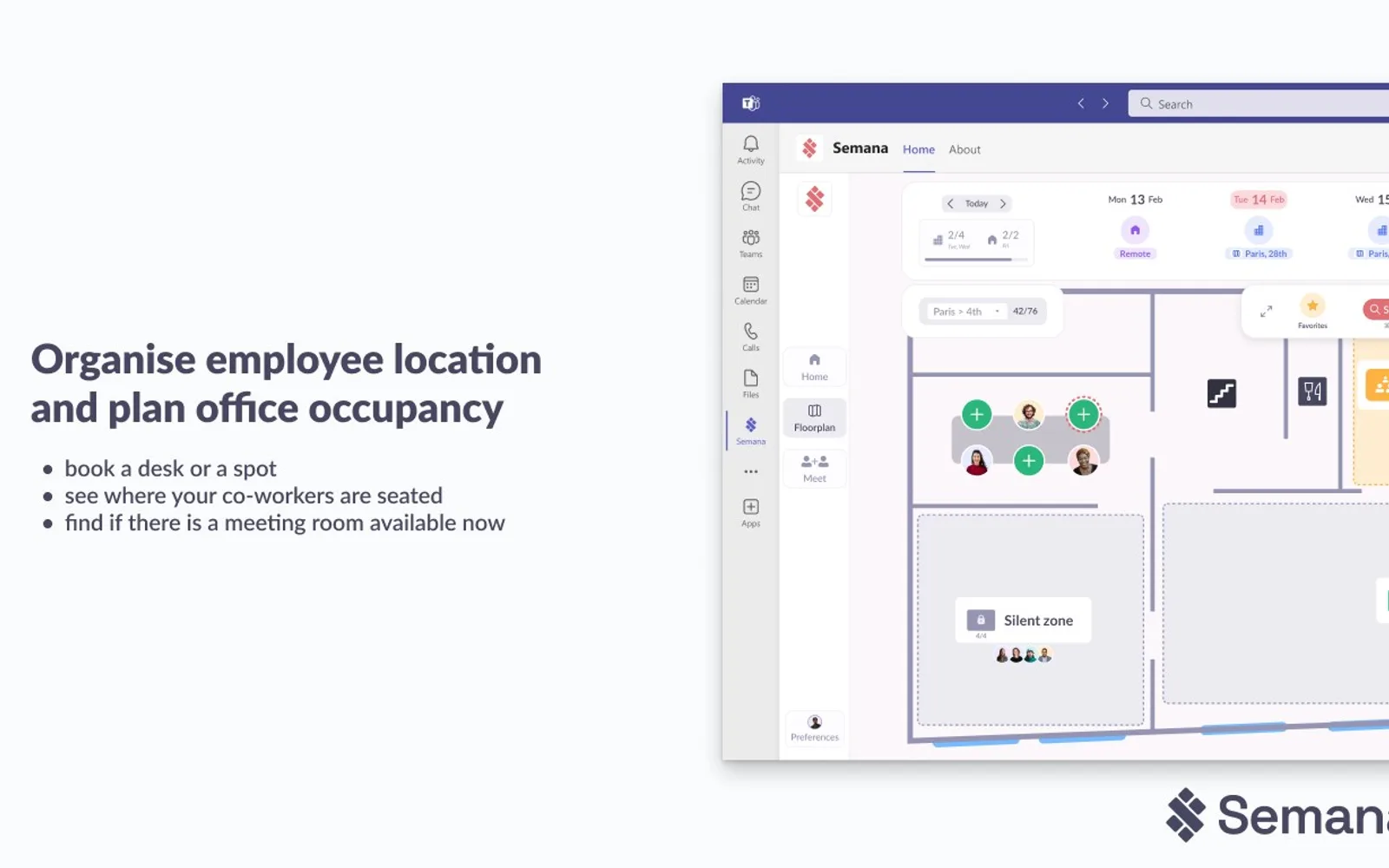 Semana — screenshot from the Microsoft Marketplace listing