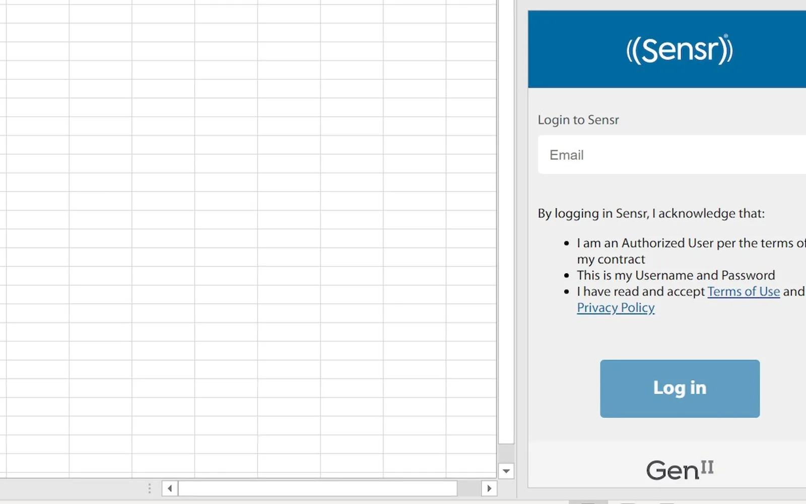 Sensr — screenshot from the Microsoft Marketplace listing