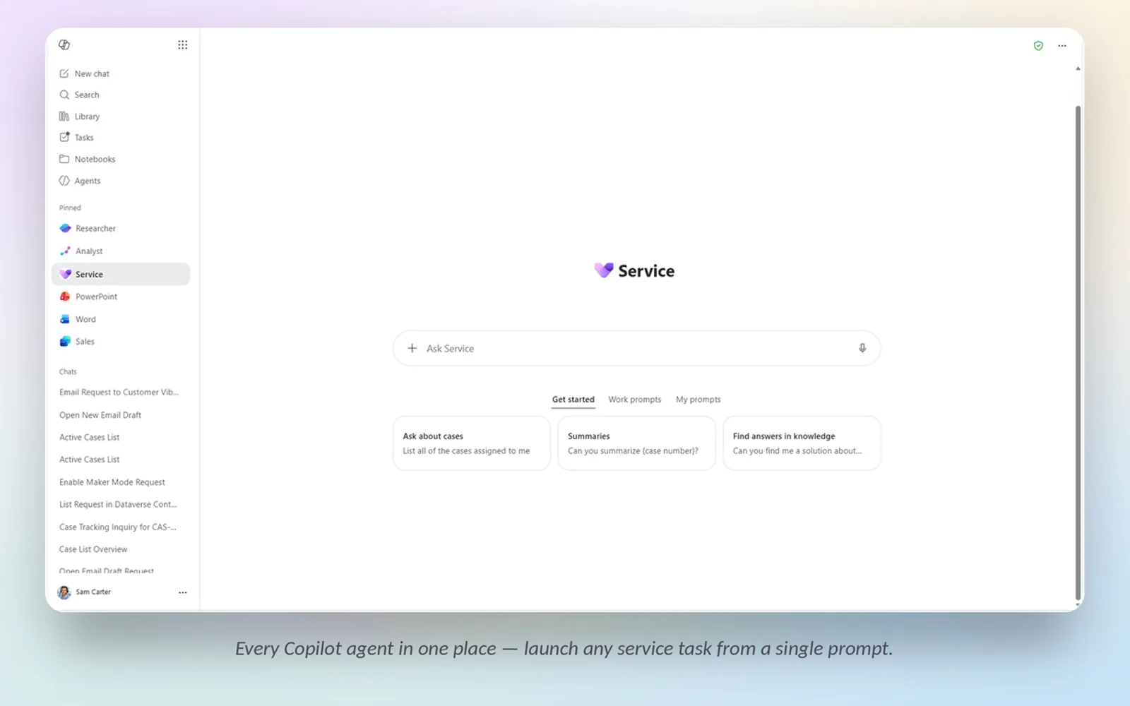 Service — screenshot from the Microsoft Marketplace listing