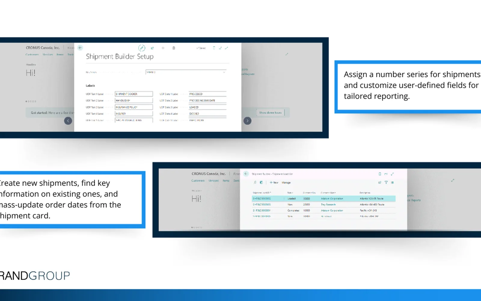 Shipment Builder — screenshot from the Microsoft Marketplace listing