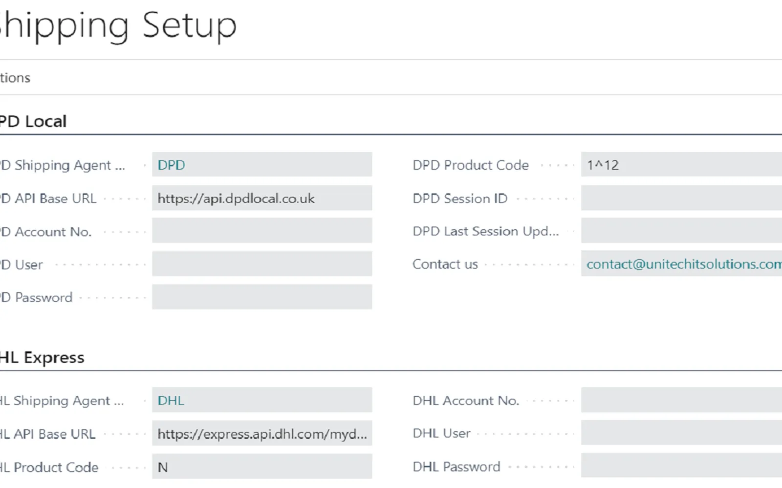 Shipping Connector — screenshot from the Microsoft Marketplace listing