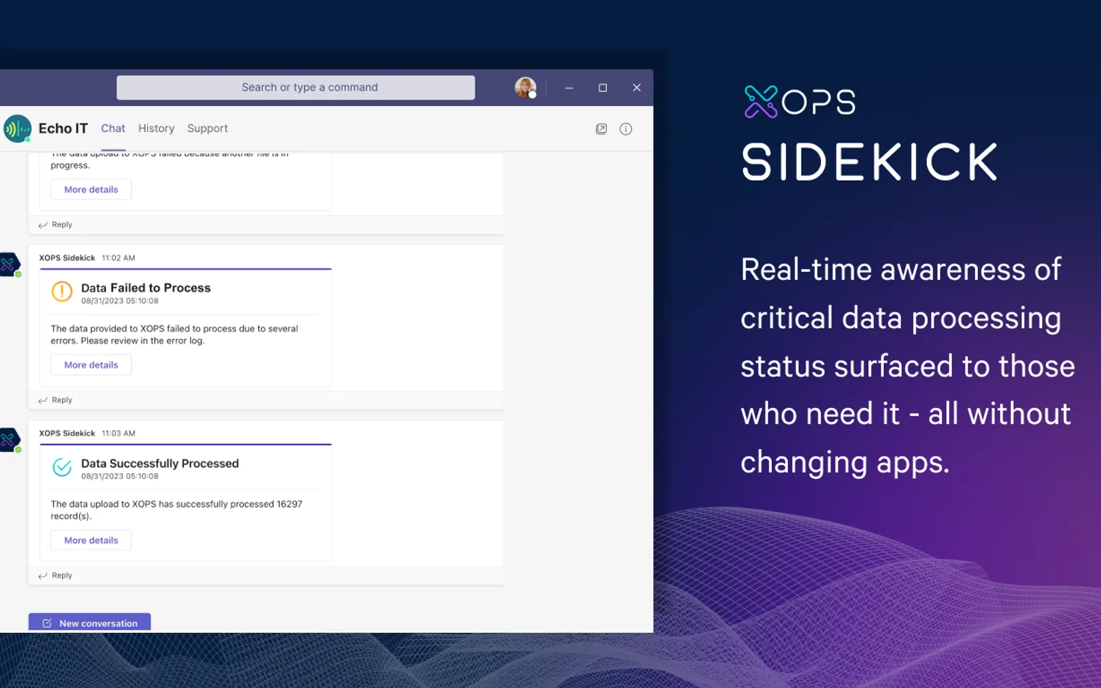 Sidekick — screenshot from the Microsoft Marketplace listing