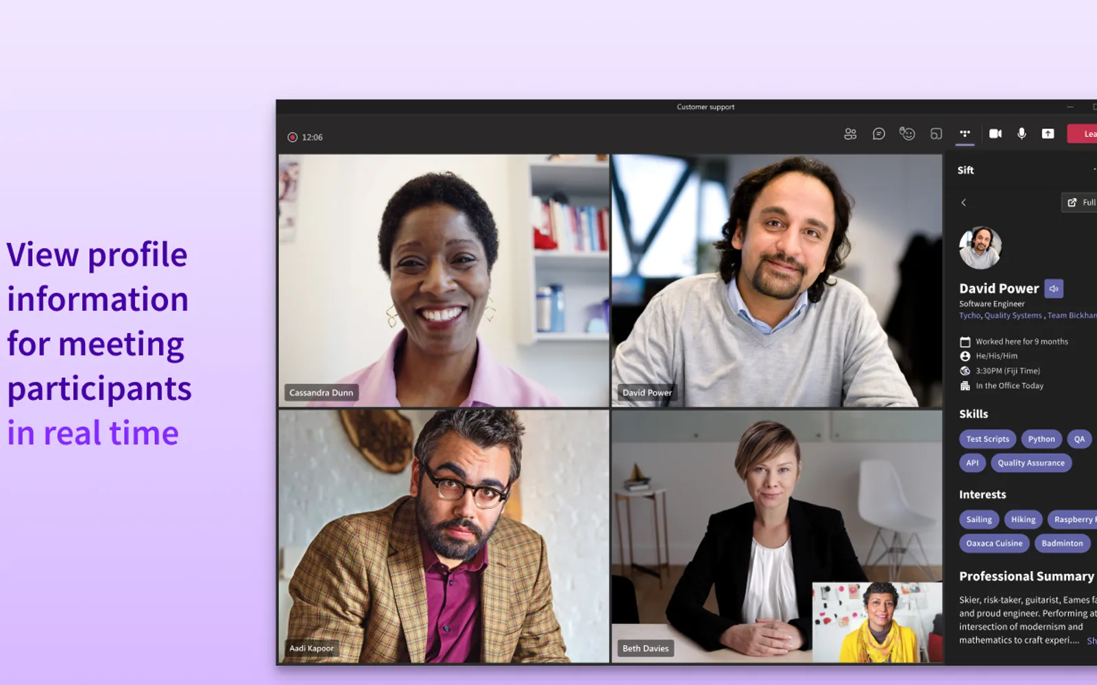 Sift — screenshot from the Microsoft Marketplace listing