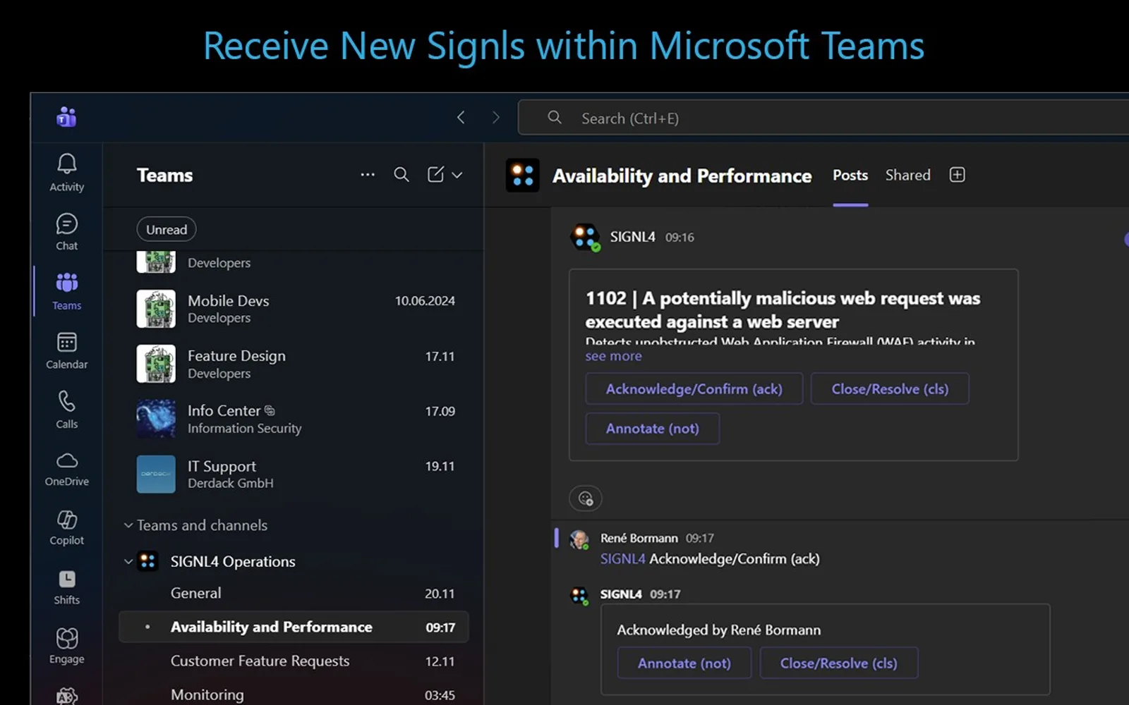 SIGNL4 — screenshot from the Microsoft Marketplace listing