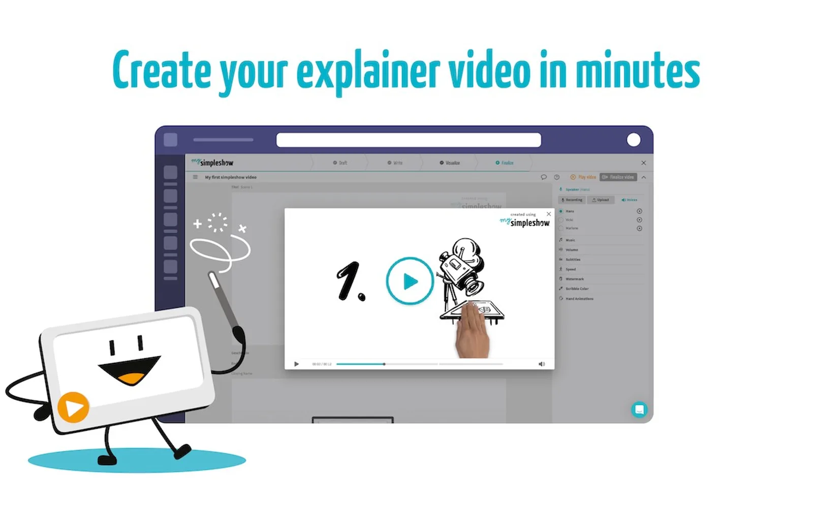 simpleshow video maker — screenshot from the Microsoft Marketplace listing