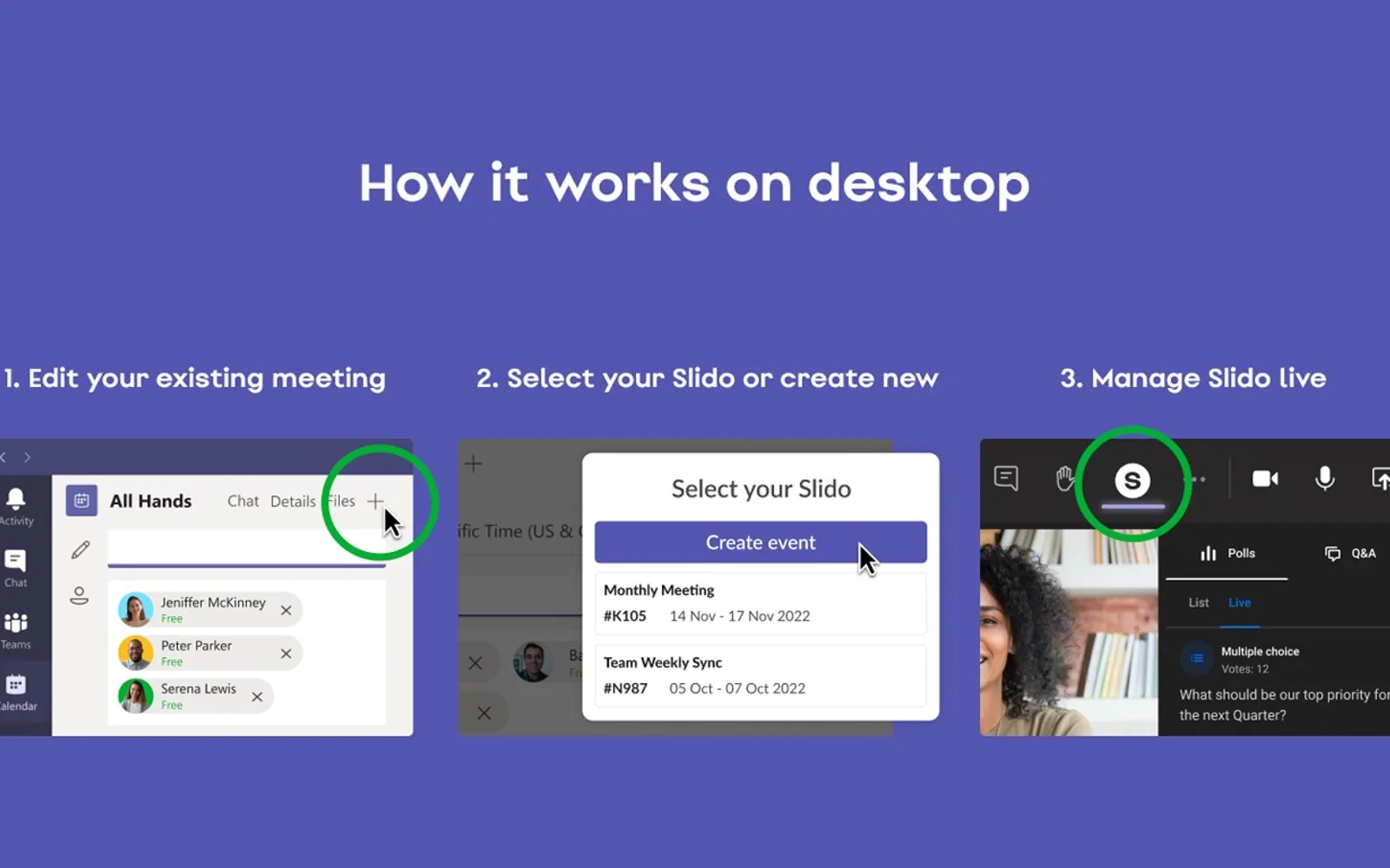 Slido — screenshot from the Microsoft Marketplace listing