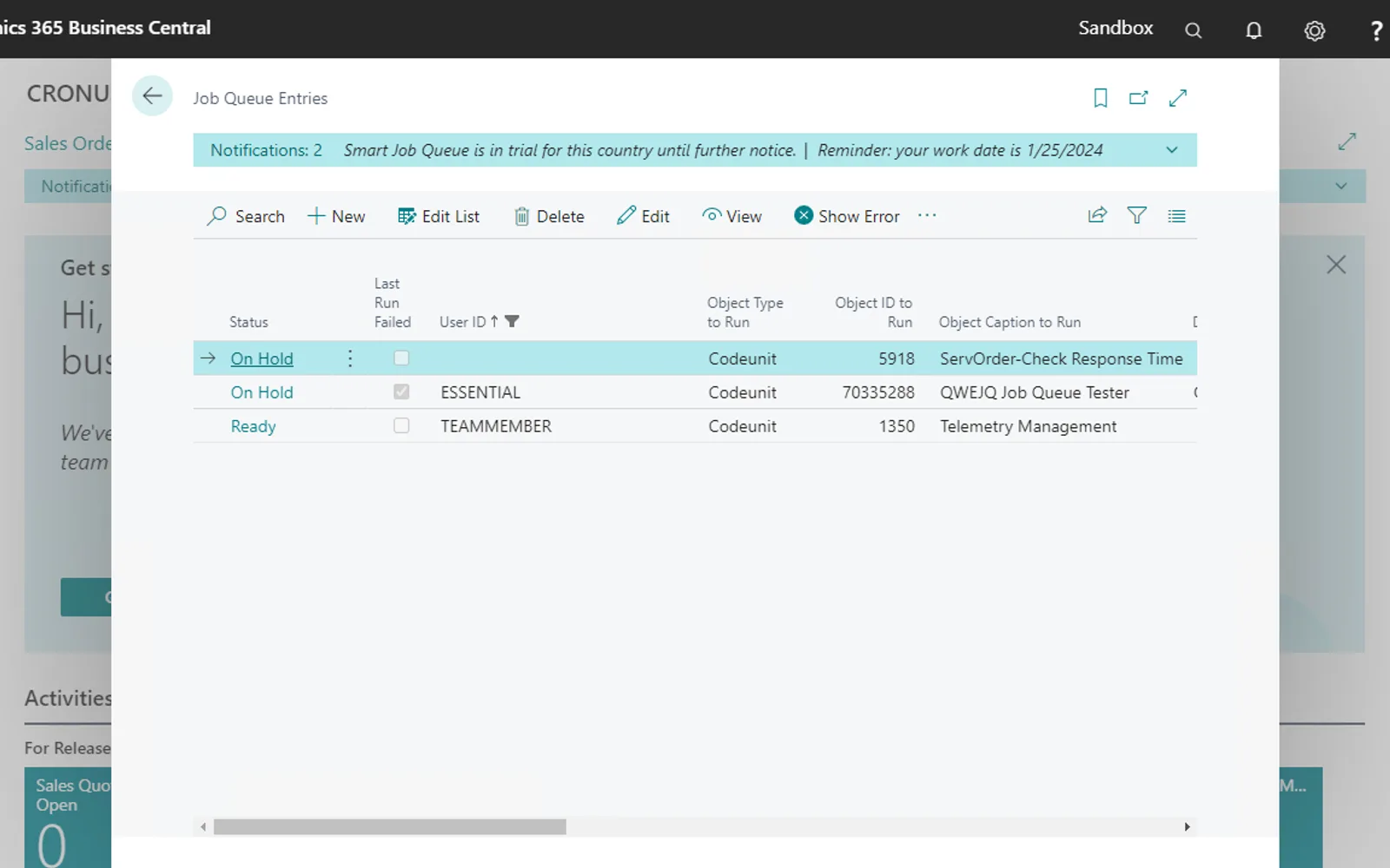Smart Job Queue — screenshot from the Microsoft Marketplace listing