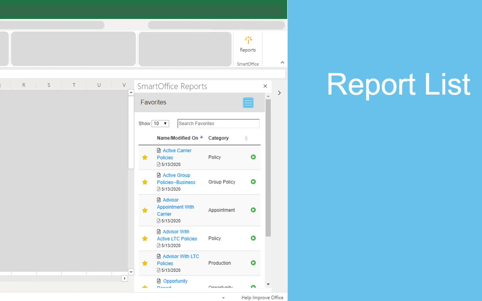 SmartOffice Reports — screenshot from the Microsoft Marketplace listing
