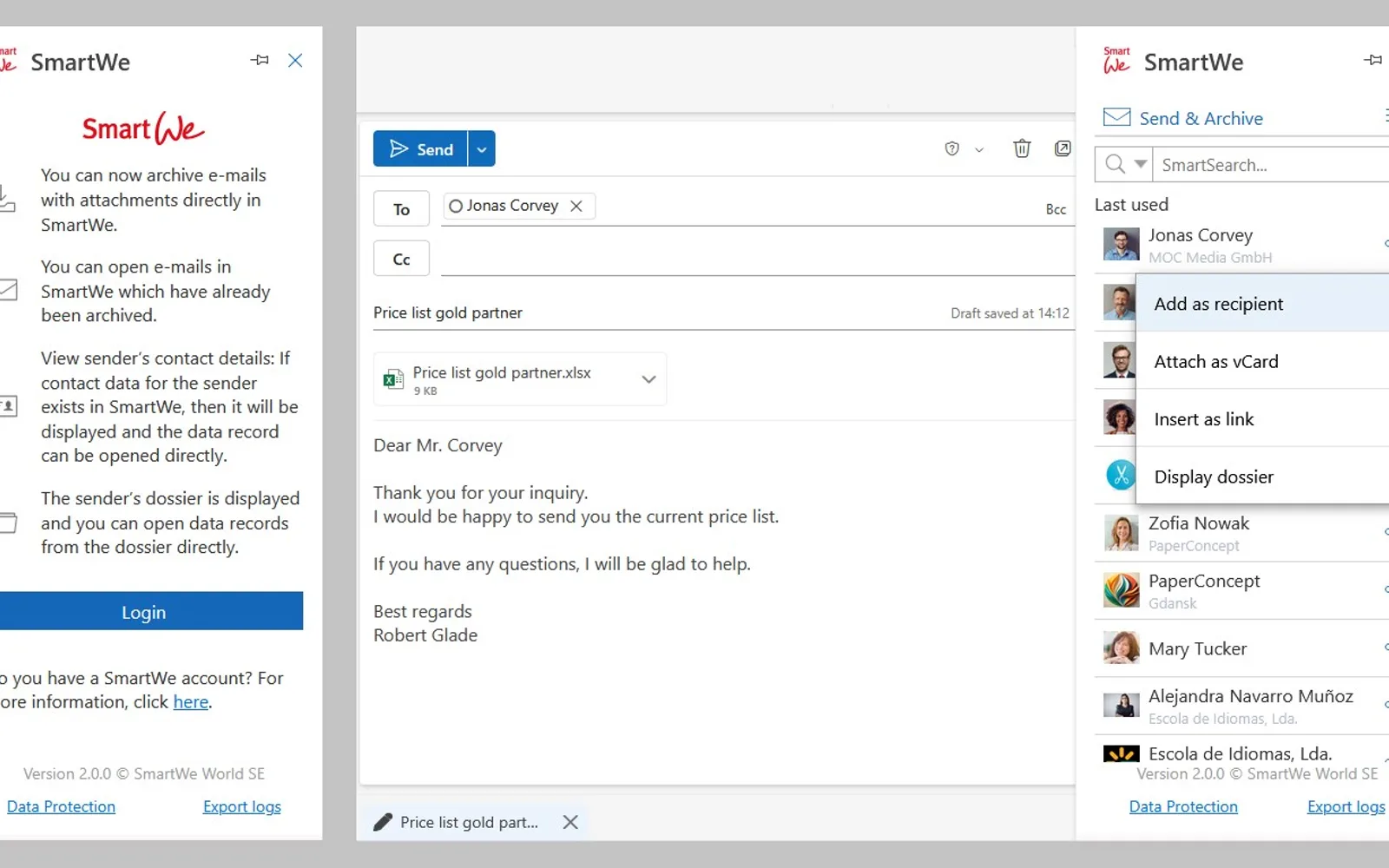 SmartWe — screenshot from the Microsoft Marketplace listing