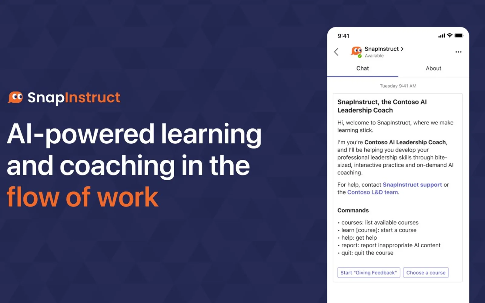 SnapInstruct — screenshot from the Microsoft Marketplace listing