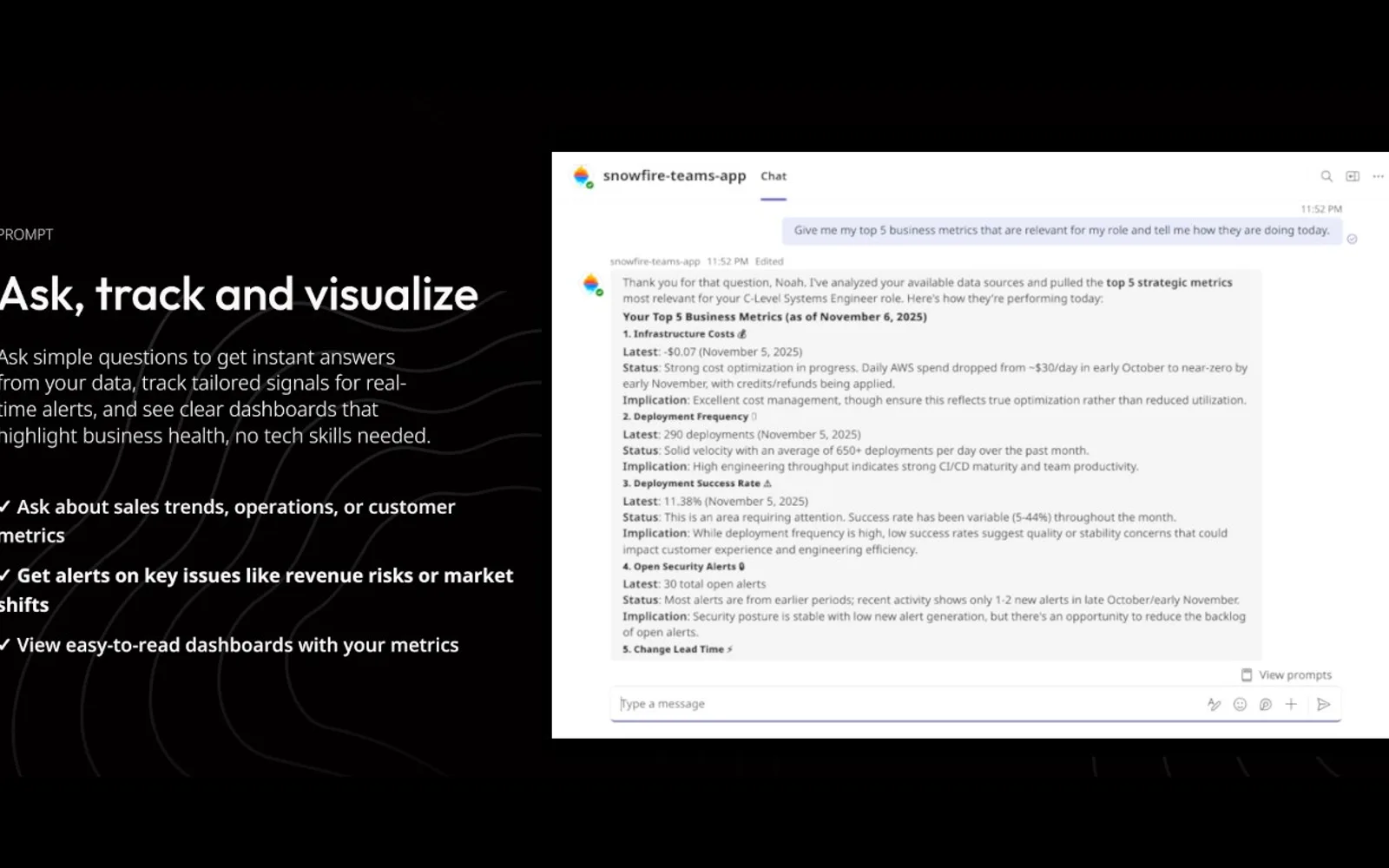 Snowfire AI — screenshot from the Microsoft Marketplace listing