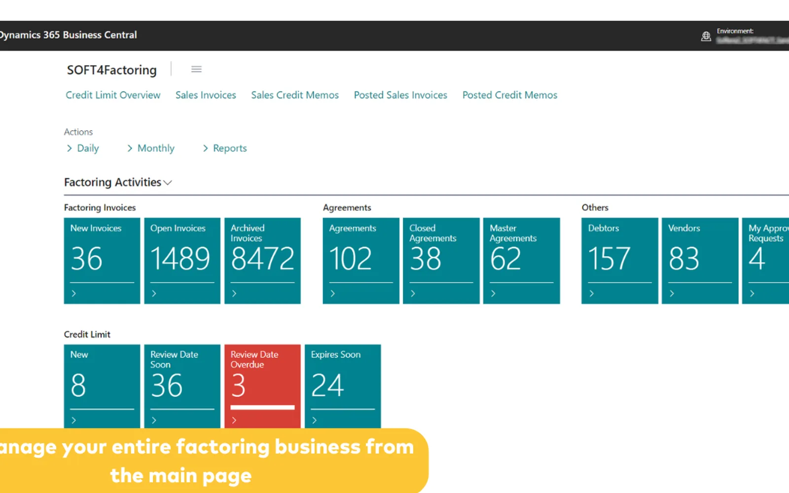 SOFT4Factoring — screenshot from the Microsoft Marketplace listing