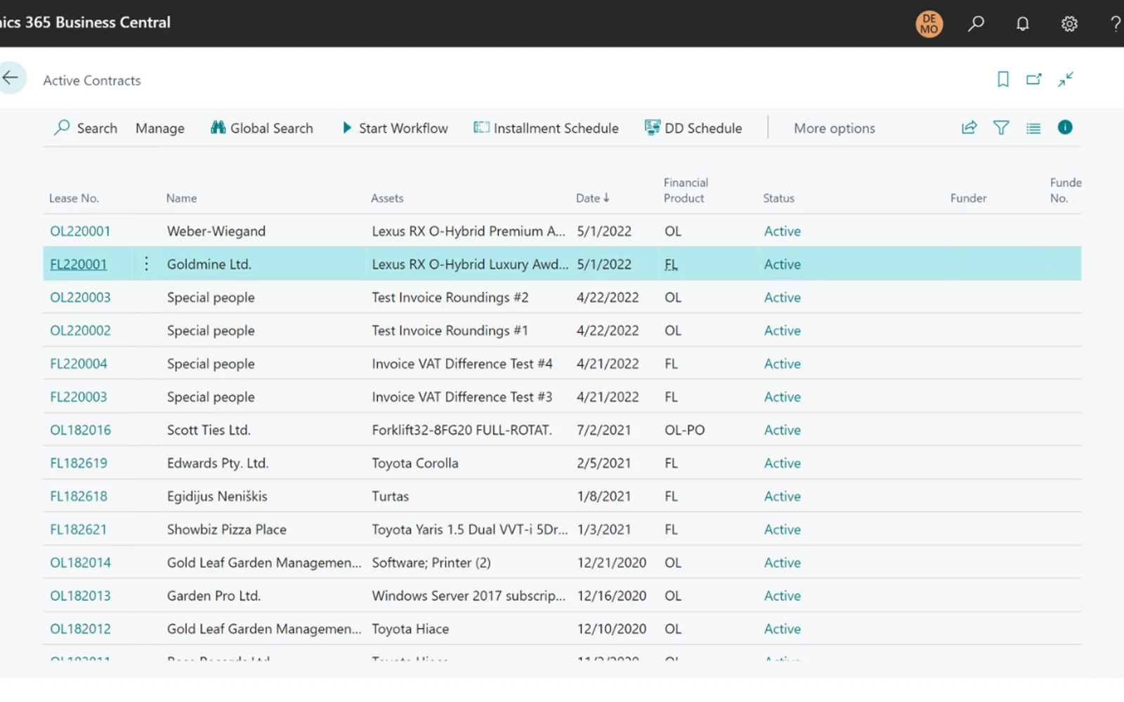 SOFT4Leasing — screenshot from the Microsoft Marketplace listing