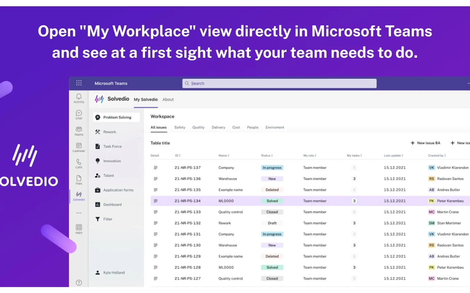 Solvedio — screenshot from the Microsoft Marketplace listing