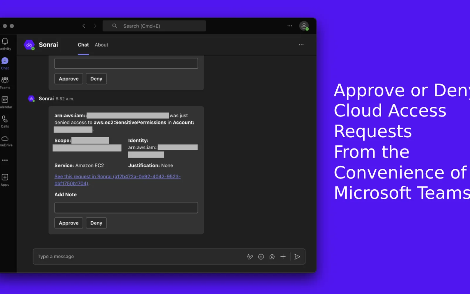 Sonrai — screenshot from the Microsoft Marketplace listing