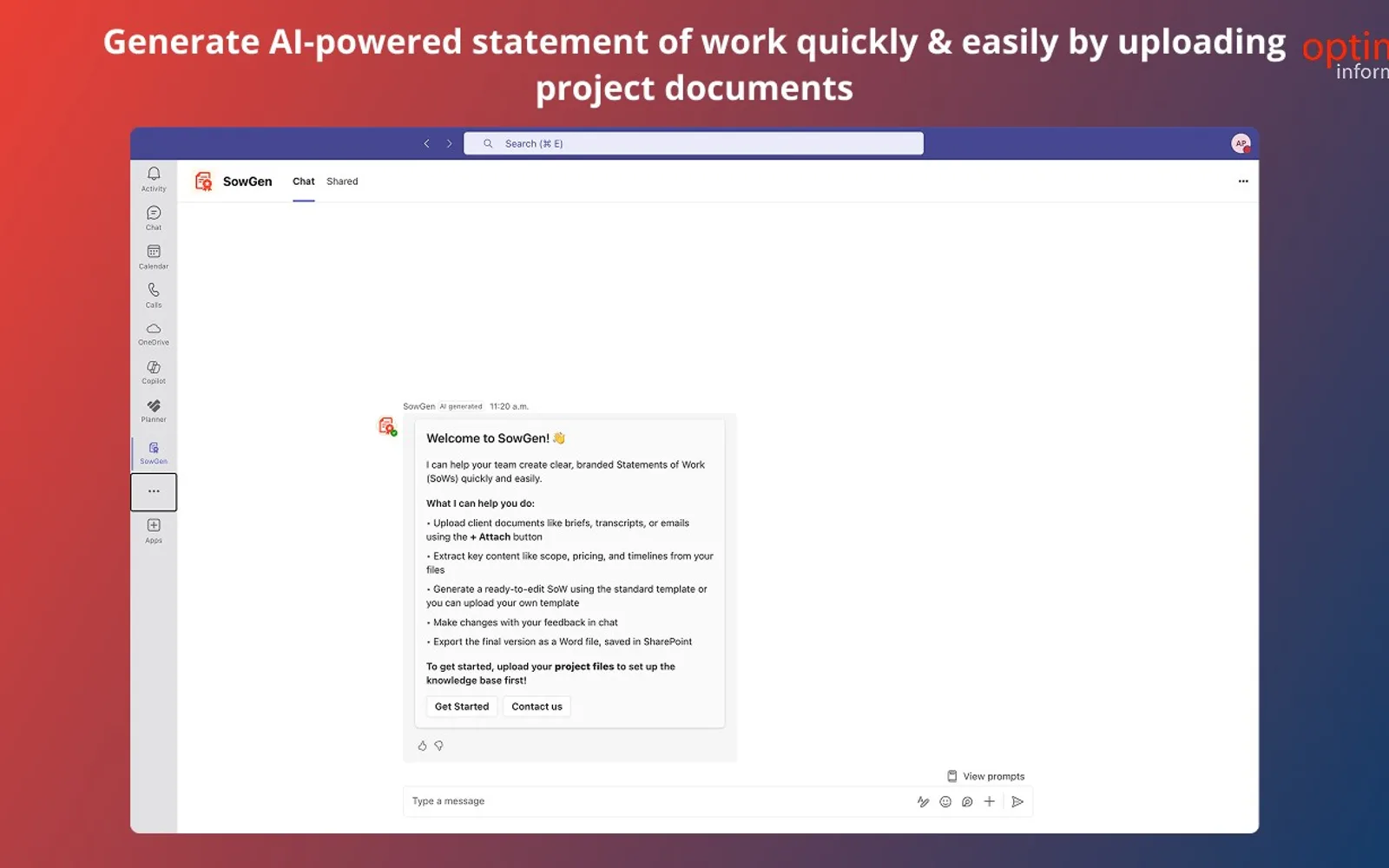 SowGen — screenshot from the Microsoft Marketplace listing