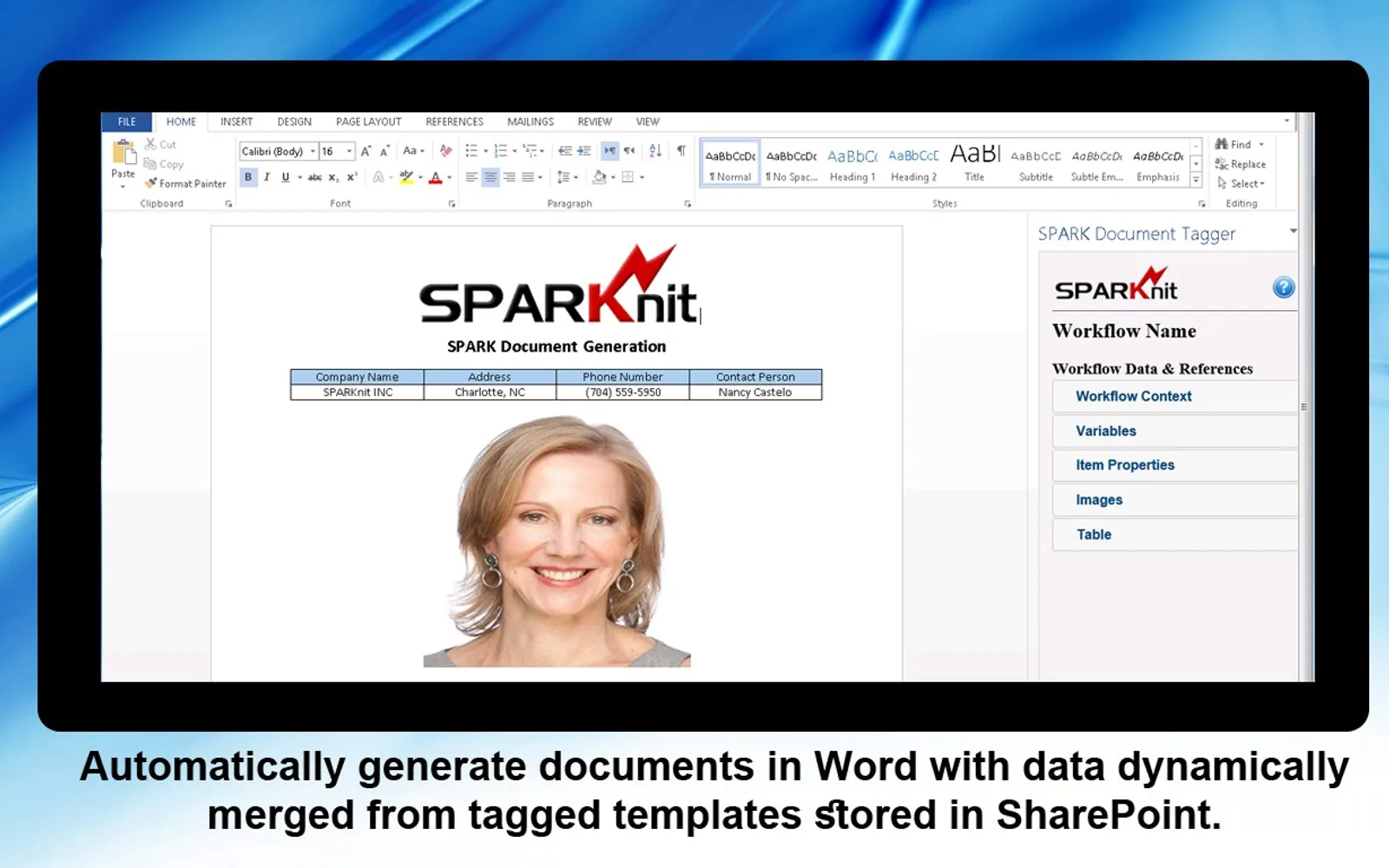 SPARK Document Tagger — screenshot from the Microsoft Marketplace listing