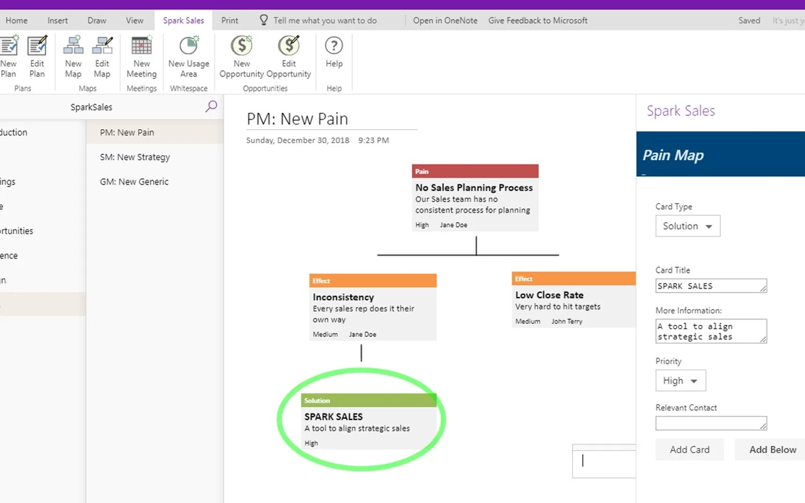 Spark Sales — screenshot from the Microsoft Marketplace listing