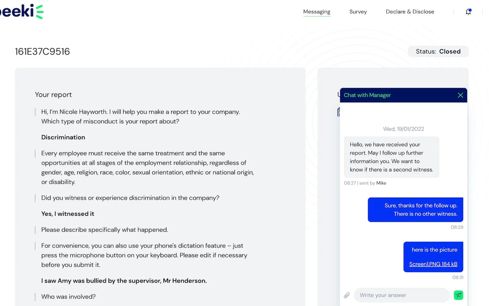 Speeki — screenshot from the Microsoft Marketplace listing