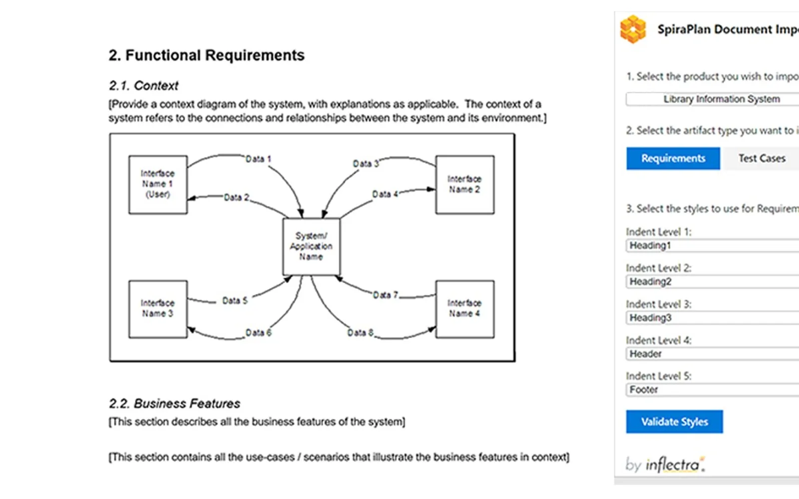 SpiraPlan Document Importer — screenshot from the Microsoft Marketplace listing