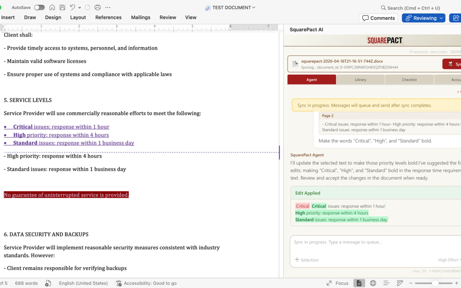 SquarePact — screenshot from the Microsoft Marketplace listing