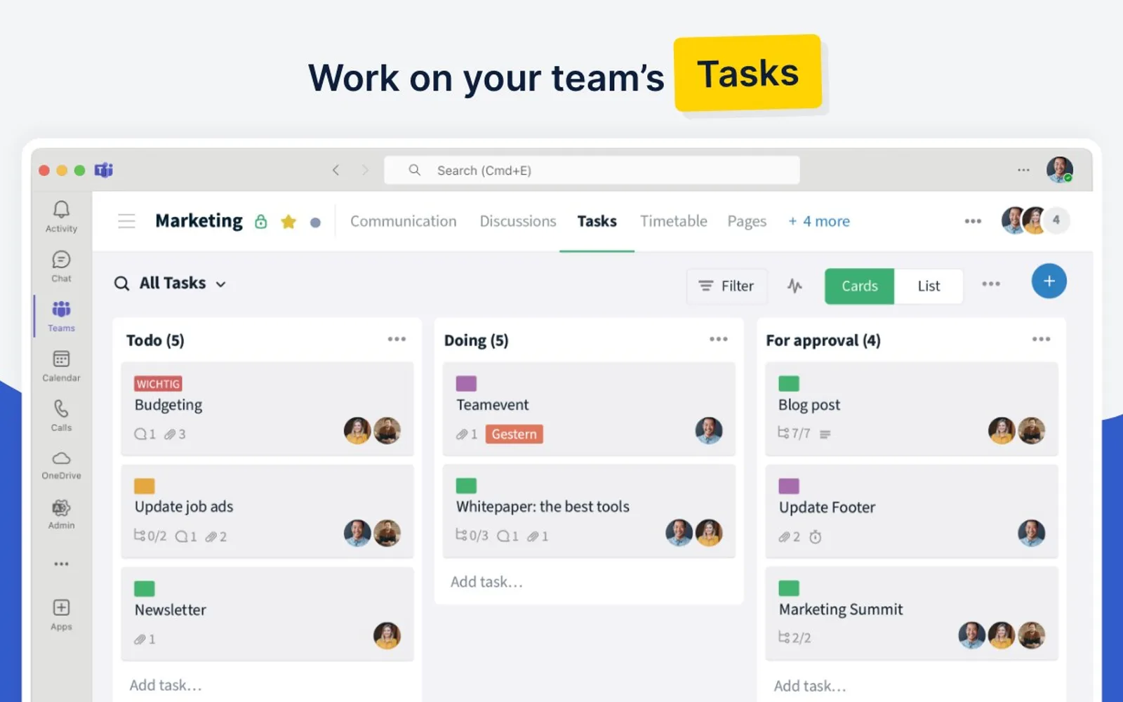 Stackfield — screenshot from the Microsoft Marketplace listing