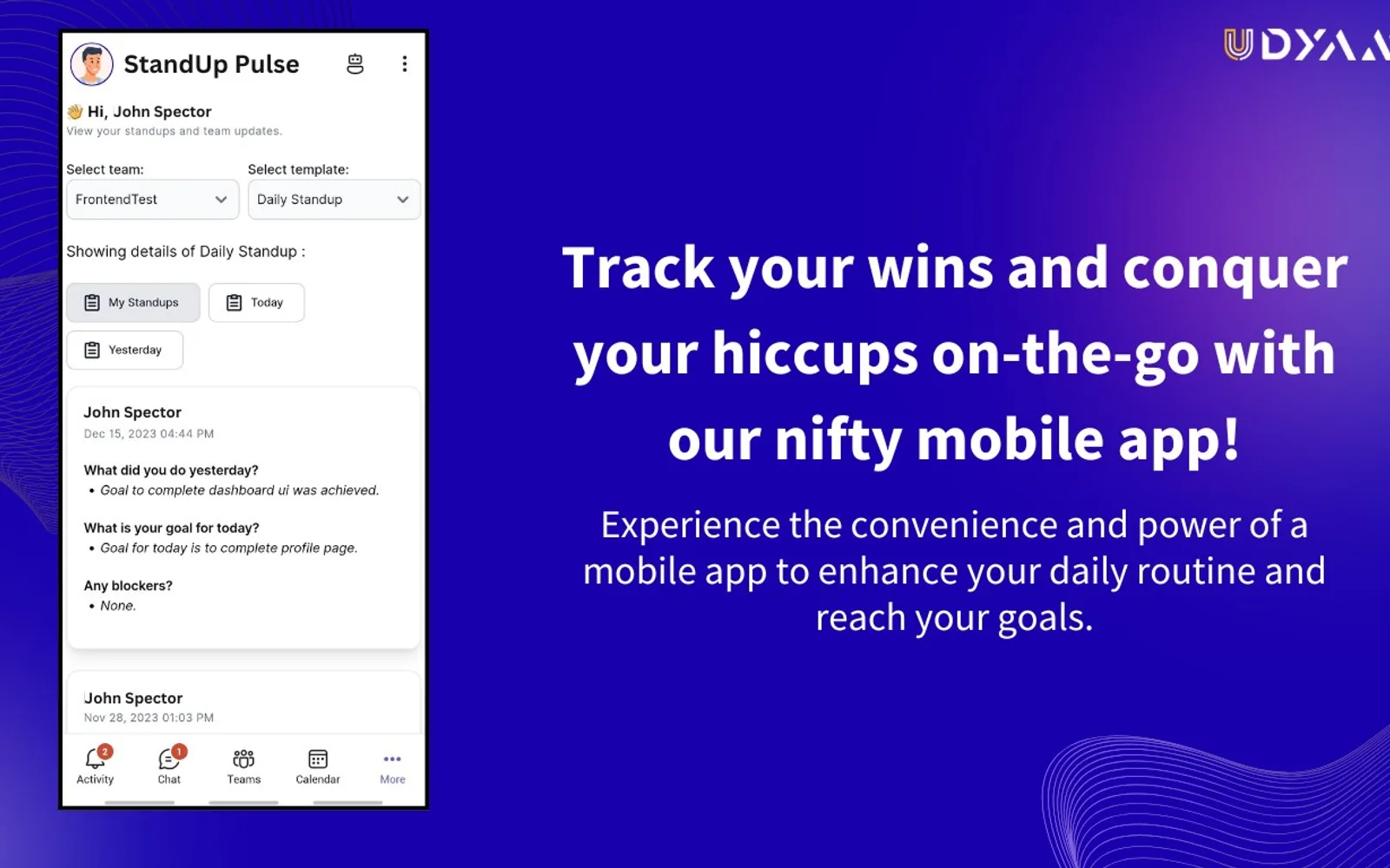 StandUp Pulse — screenshot from the Microsoft Marketplace listing